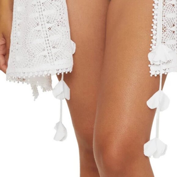 Trina Turk $188 Voila Lace Cover-up Caftan White - Picture 9 of 9